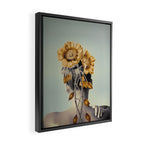 WOMAN WITH FLOWERS 2 Framed Canvas Print Gallery Image 2