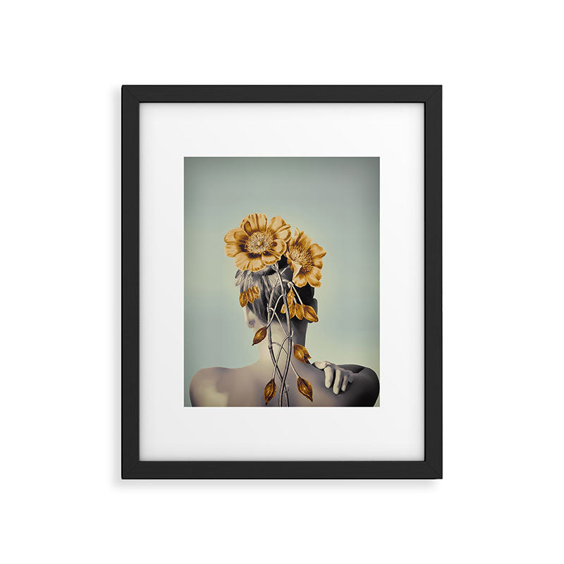 WOMAN WITH FLOWERS 2 Framed Art Print Gallery Image 5