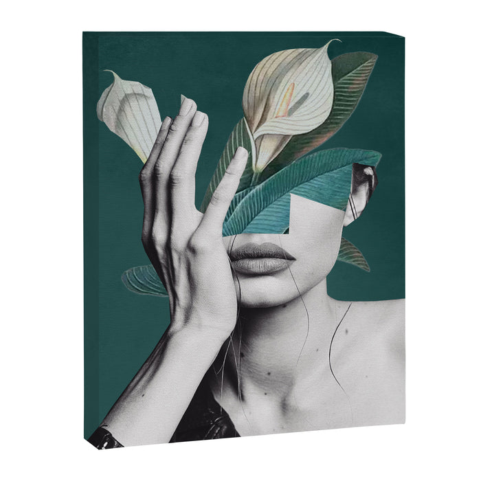 WOMAN WITH FLOWERS 22 Canvas Print Gallery Image 1