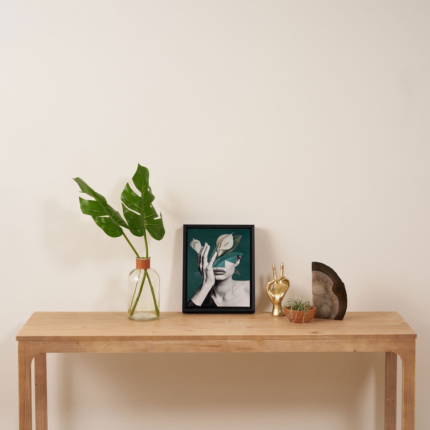 WOMAN WITH FLOWERS 22 Framed Canvas Print Gallery Image 4