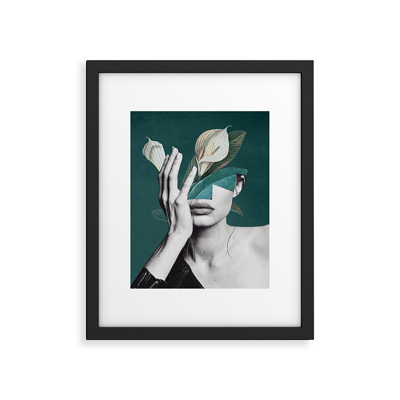 WOMAN WITH FLOWERS 22 Framed Art Print Gallery Image 5