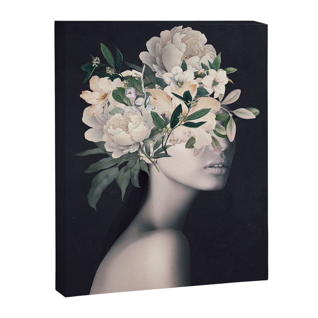 WOMAN WITH FLOWERS 23 Canvas Print Gallery Image 6