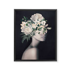 WOMAN WITH FLOWERS 23 Framed Canvas Print Gallery Image 6
