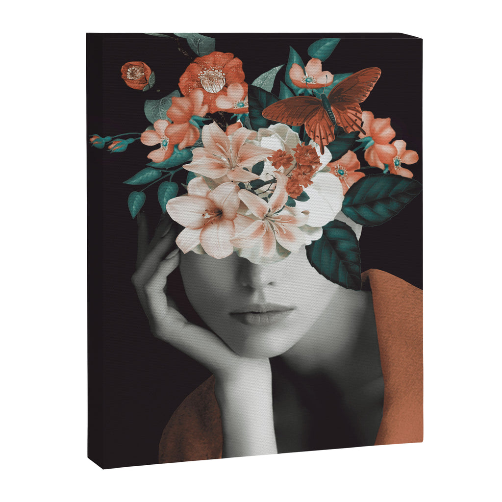 WOMAN WITH FLOWERS 7 Canvas Print Gallery Image 6