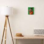 Woman with Flowers Painting Canvas Print Gallery Image 2