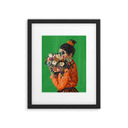 Woman with Flowers Painting Framed Art Print Gallery Image 5