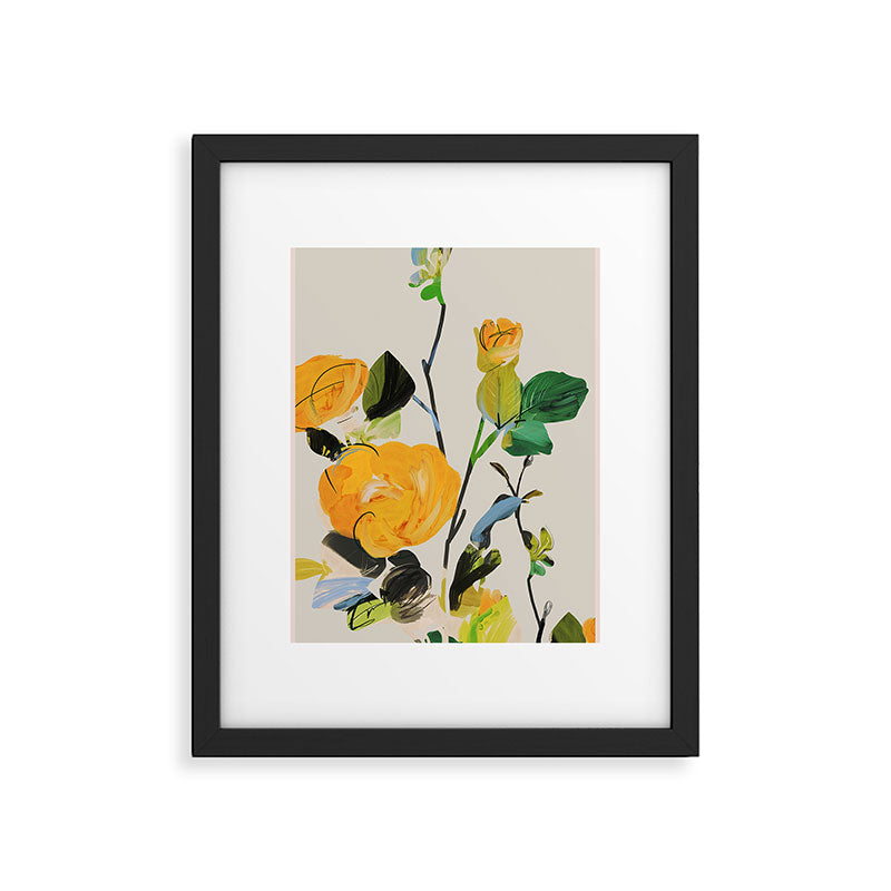 Yellow Flowers 2 Framed Art Print Gallery Image 5