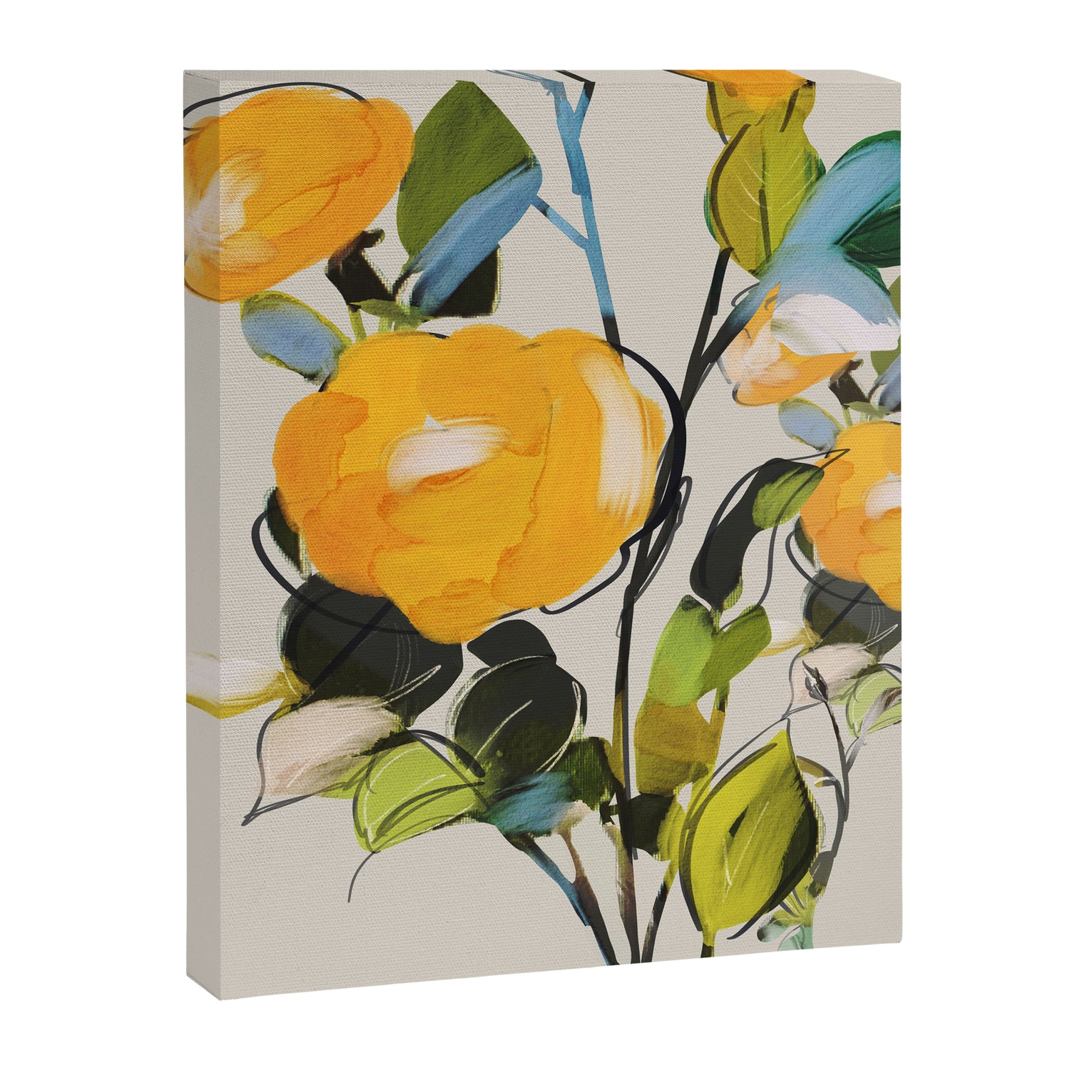 Yellow Flowers  Canvas Print Gallery Image 3