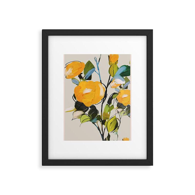 Yellow Flowers  Framed Art Print Gallery Image 4