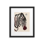 Zebra Framed Art Print Gallery Image 5