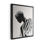 Zebra Framed Canvas Print Gallery Image 2