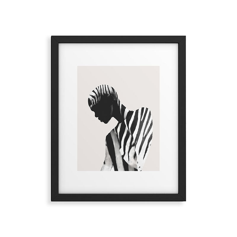Zebra Framed Art Print Gallery Image 5