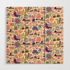 Playful Meadow Cute Animals with Motivational Affirmations - Soft Regal Wood Wall Art Gallery Image 1