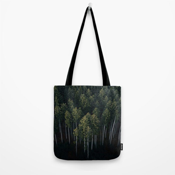 Pines From Above Tote Bag Gallery Image 2