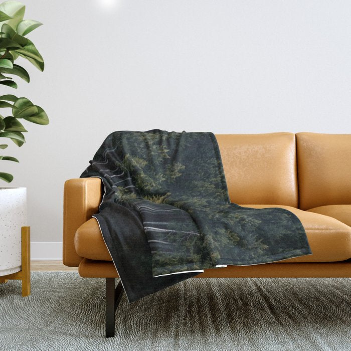 Pines From Above Throw Blanket Gallery Image 1