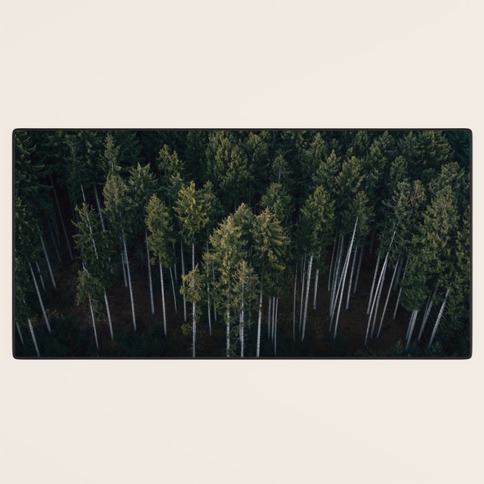 Pines From Above Desk Mat Gallery Image 3