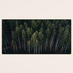 Pines From Above Desk Mat Gallery Image 3