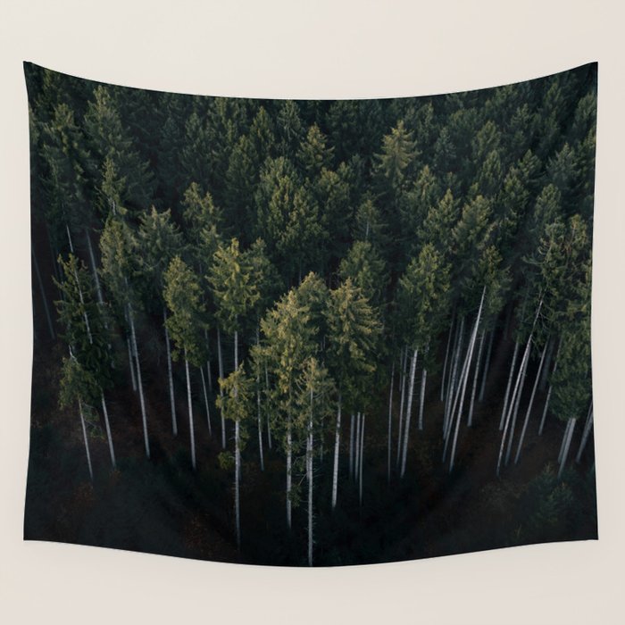 Pines From Above Wall Tapestry Gallery Image 4