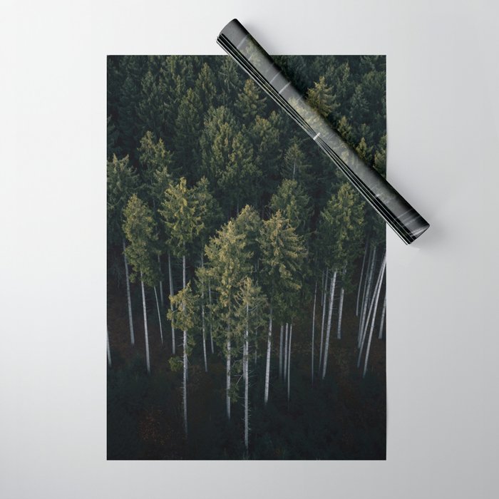 Pines From Above Wrapping Paper Gallery Image 1