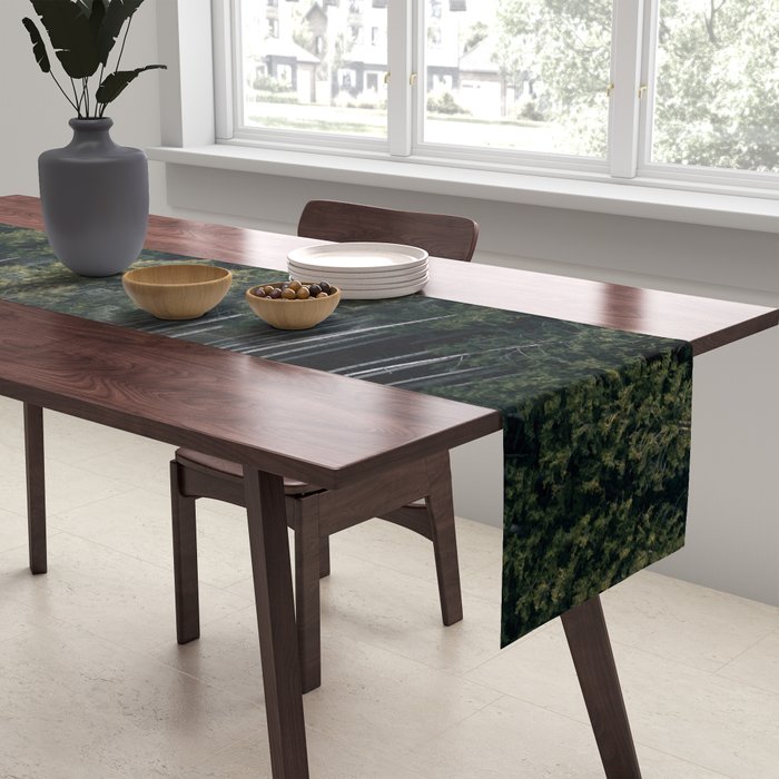 Pines From Above Table Runner Gallery Image 2