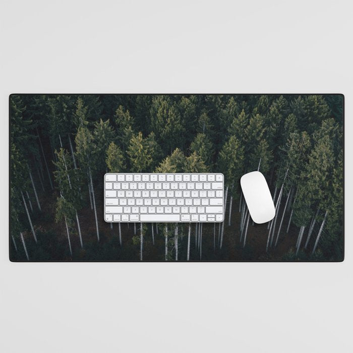 Pines From Above Desk Mat Gallery Image 1