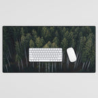 Pines From Above Desk Mat Gallery Image 1
