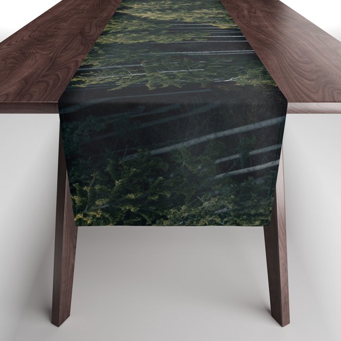 Pines From Above Table Runner Gallery Image 1