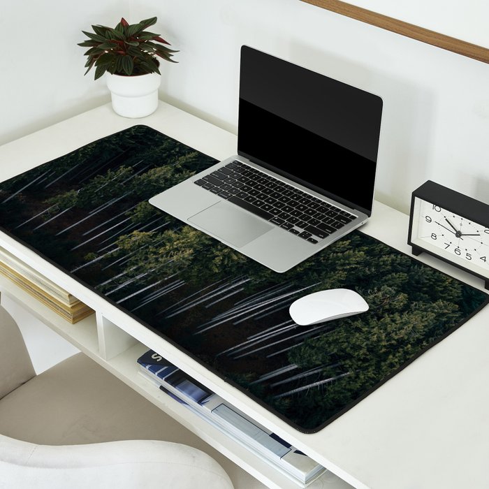 Pines From Above Desk Mat Gallery Image 2