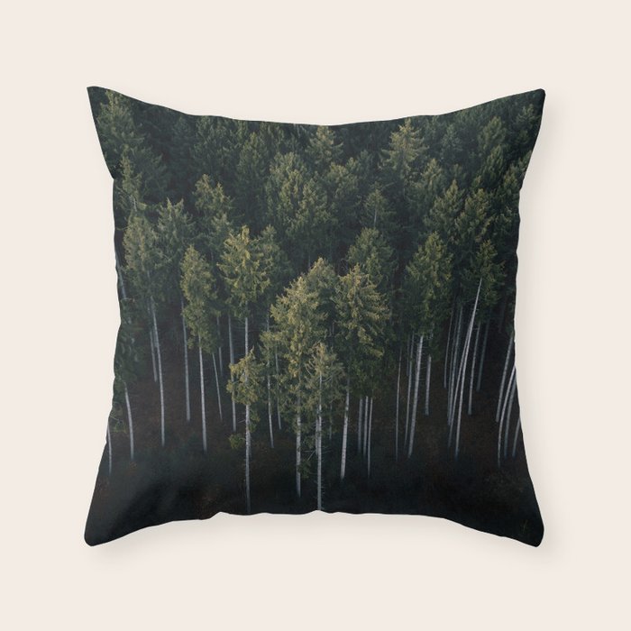 Pines From Above Throw Pillow Gallery Image 6