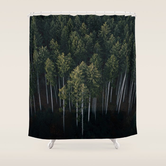 Pines From Above Shower Curtain Gallery Image 1