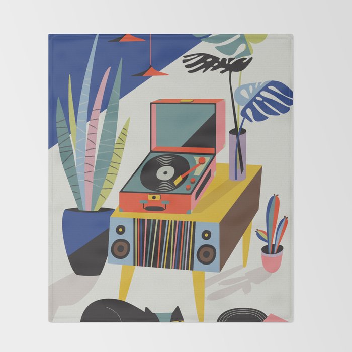 Chill out Saturday Throw Blanket Gallery Image 2