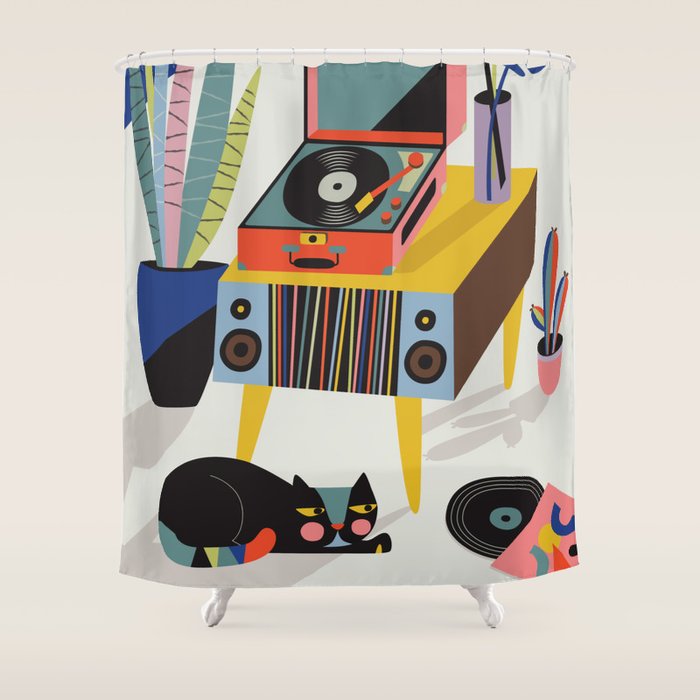 Chill out Saturday Shower Curtain Gallery Image 1