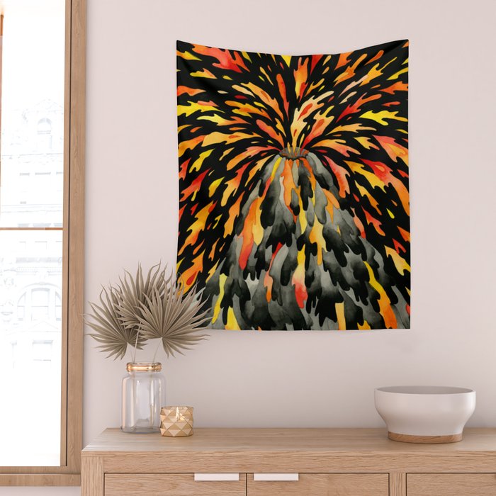Volcano Wall Tapestry Gallery Image 2