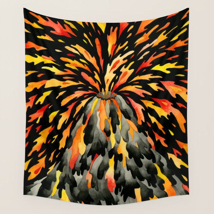 Volcano Wall Tapestry Gallery Image 1