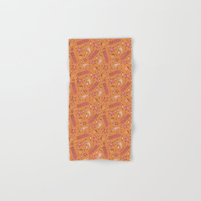 Cancer Peach Print Bath Towel Gallery Image 1