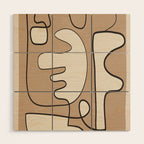 Contours of Thought 1 Wood Wall Art Gallery Image 1
