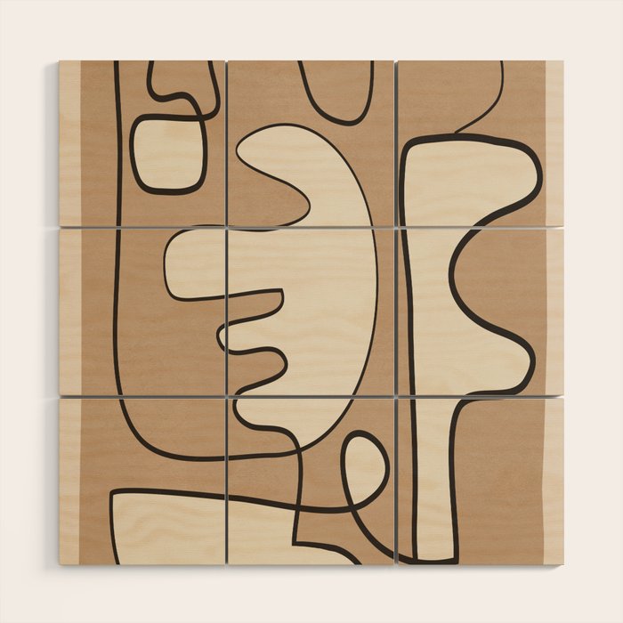 Contours of Thought 1 Wood Wall Art Gallery Image 1