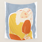 Feeling Blue Wall Tapestry Gallery Image 4