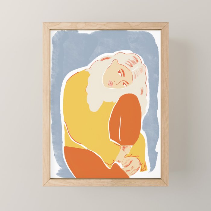 Feeling Blue Mini Art Print Gallery Image 1