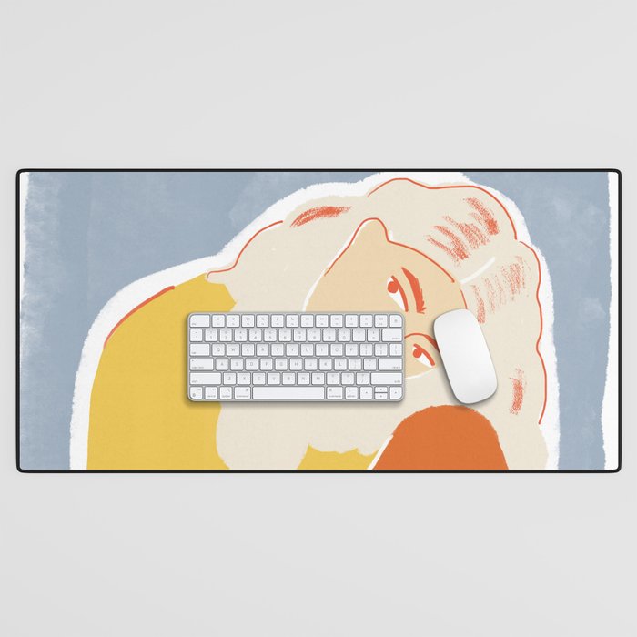Feeling Blue Desk Mat Gallery Image 1