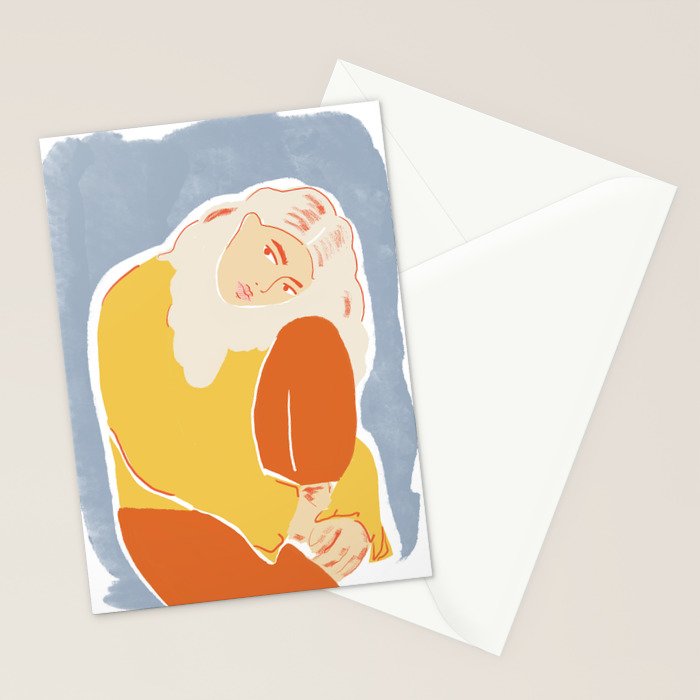 Feeling Blue Stationery Card Gallery Image 2