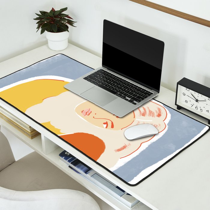 Feeling Blue Desk Mat Gallery Image 2