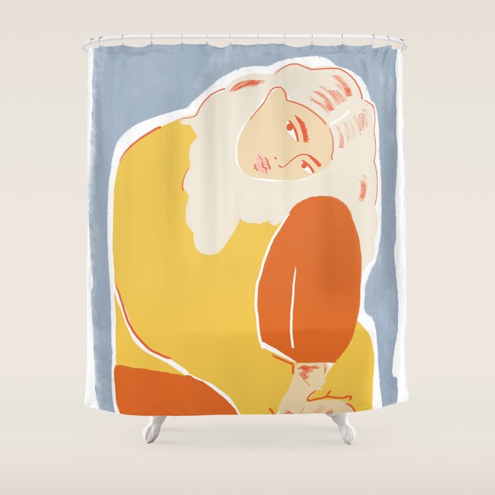 Feeling Blue Shower Curtain Gallery Image 1