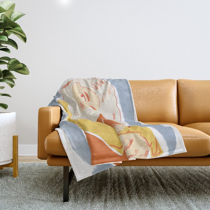 Feeling Blue Throw Blanket Gallery Image 1