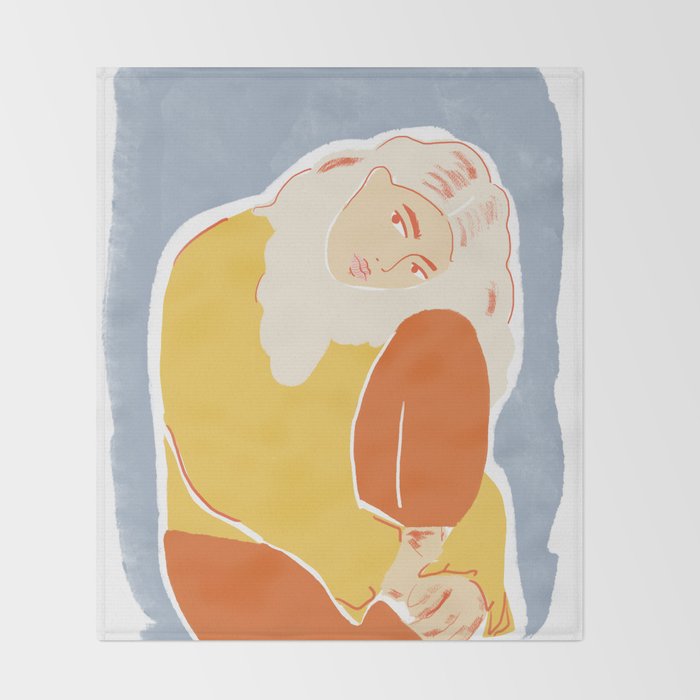 Feeling Blue Throw Blanket Gallery Image 2