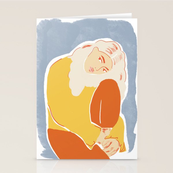 Feeling Blue Stationery Card Gallery Image 1