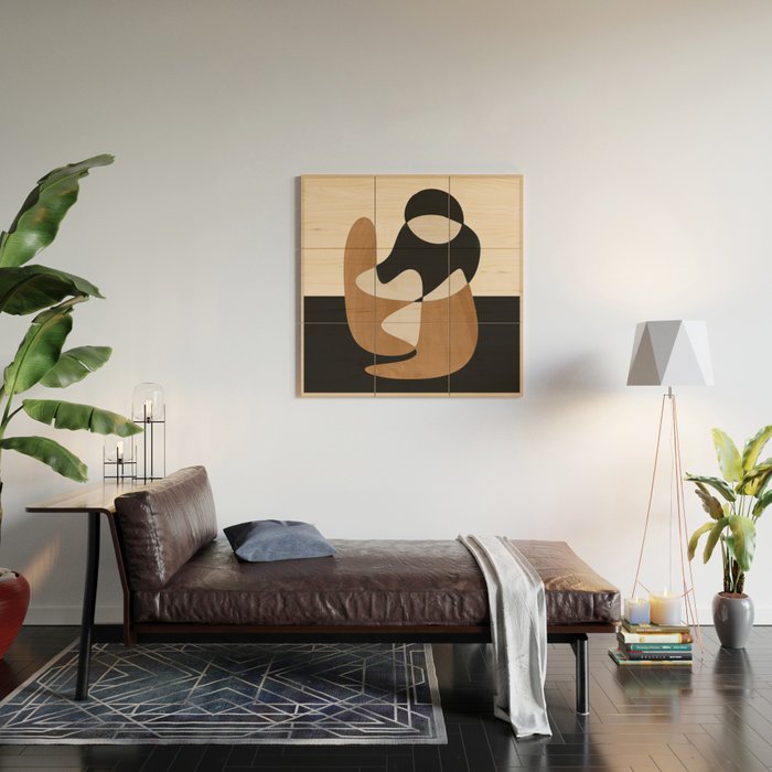 Abstract Figure 3 Wood Wall Art Gallery Image 2