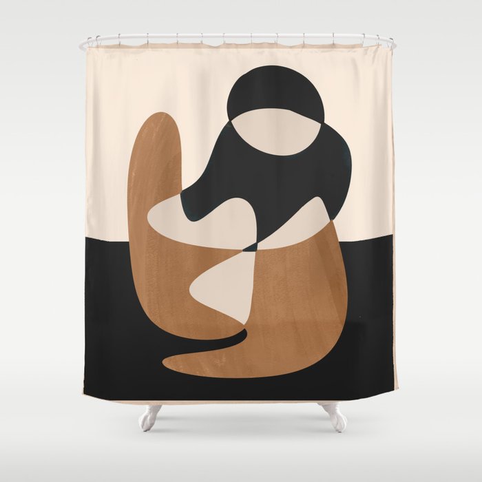 Abstract Figure 3 Shower Curtain Gallery Image 1