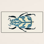 Blue beetle insect Desk Mat Gallery Image 3