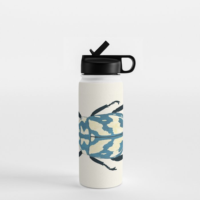 Blue beetle insect Water Bottle Gallery Image 1
